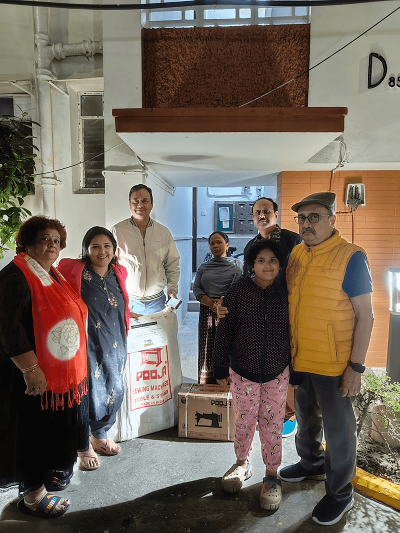 Atmanirbhar - III 2 Sewing machines donated Gallery Image 1